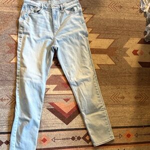 American Eagle Outfitters Women's Light Blue Skinny Jeans